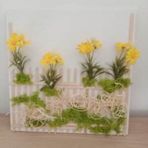 Cadre déco Modèle Fleurs jaune