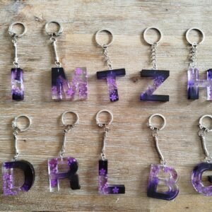Porte-clés "Alphabet " - Violet