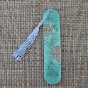 Marque-page - Vert amande et Or