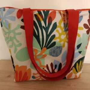 Sac Cabas Sac Plage motif corail des mers
