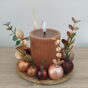 Centre de table - Boules rosées