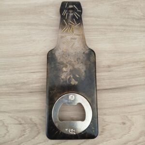 Décapsuleur résine bouteille noir et transparent