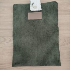 Etui à Livre - Velours vert foncé