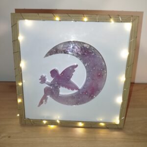 Lampe veilleuse décor Fée - coloris lavande clair