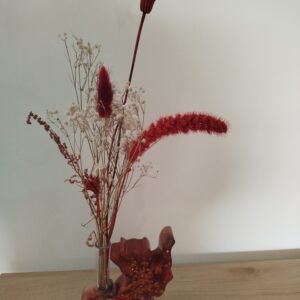 Soliflore chat - coloris cuivré -