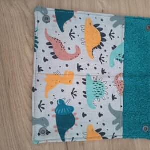 Etui à brosse à dents Motifs animaux- Eponge vert amande